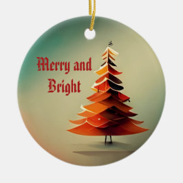 Ornamento de árbol acuarela