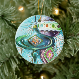 Ornamento de árbol de bombillas de Navidad retro v