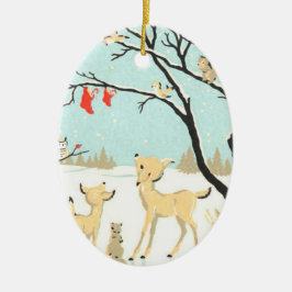 Ornamento de árbol de criaturas de navidades