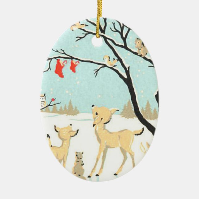 Ornamento de árbol de criaturas de navidades (Frente)