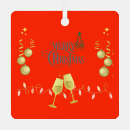 Ornamento de árbol de fotos navideñas muy morenoso