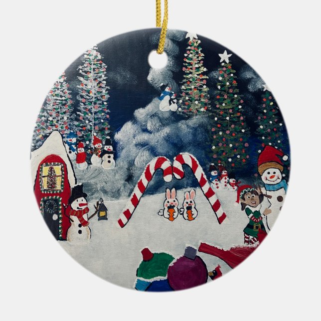 Ornamento de árbol de Navidad (Frente)