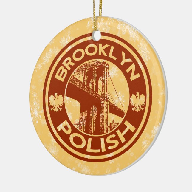 Ornamento de árbol de Navidad Brooklyn Norteameric (Izquierda)