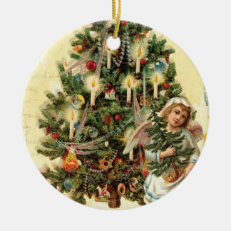 Ornamento de árbol de navidad de Ángel de la Vinta