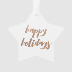 Ornamento de árbol de navidad de Bronce Happy Holi