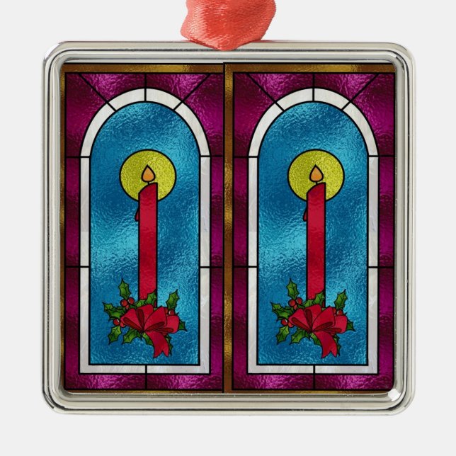 Ornamento de árbol de Navidad de diseño de velas d (Frente)