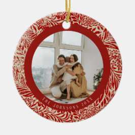 Ornamento de árbol de navidad de fotos antiguas