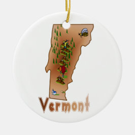 Ornamento de árbol de Navidad de Vermont