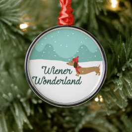 Ornamento de árbol de Navidad de Wiener Wonderland