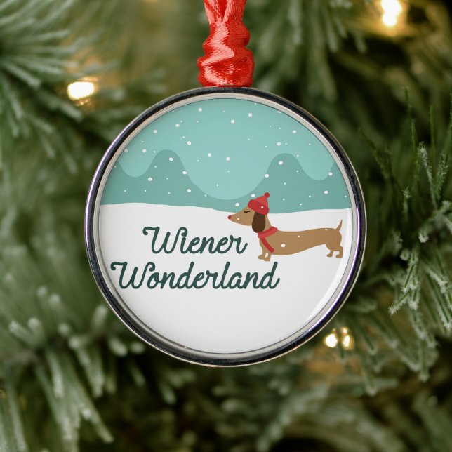 Ornamento de árbol de Navidad de Wiener Wonderland (Árbol)