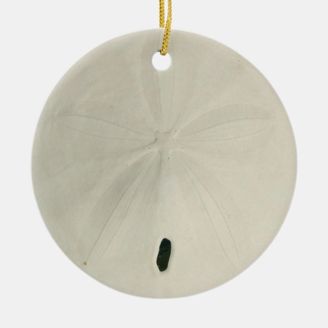 Ornamento de árbol de navidad del dólar blanco de  (Frente)