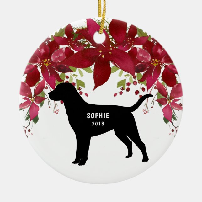Ornamento de árbol de Navidad del perro recuperado (Frente)