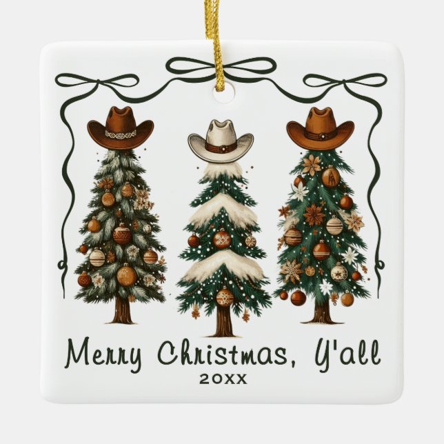 Ornamento de árbol de navidad navideño (Anverso)