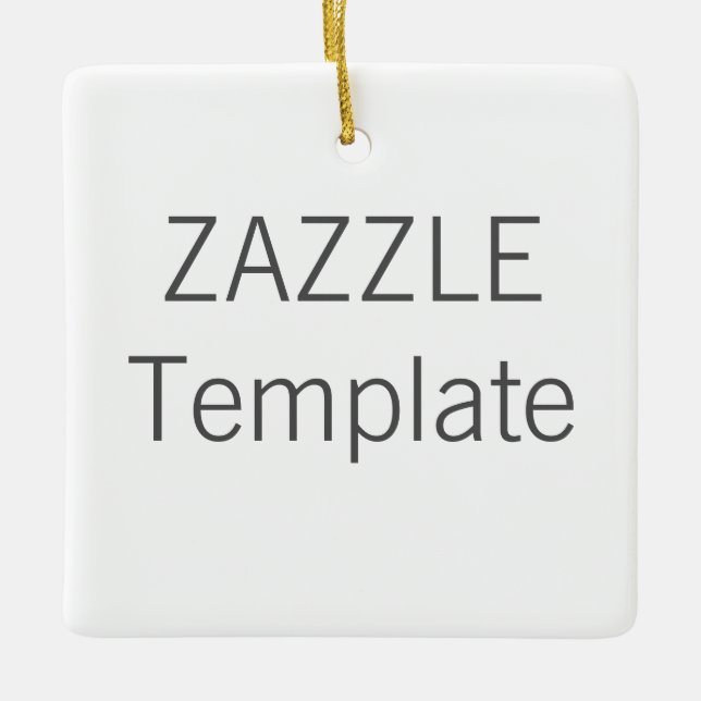 Ornamento de árbol de Navidad Personalizado Cerámi (Anverso)