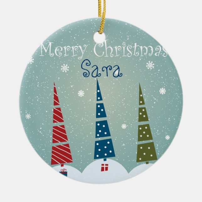 Ornamento de árbol de Navidad - Personalizar para  (Frente)