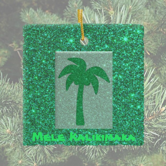 Ornamento de árbol de navidad Purpurina hawaiano b (Subido por el creador)