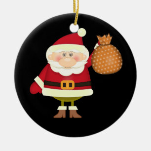 Ornamento de árbol de Navidad - Santa