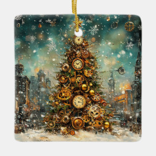 Ornamento de árbol de Navidad Steampunk
