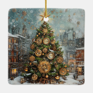 Ornamento de árbol de Navidad Steampunk