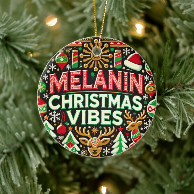 Ornamento de árbol de vibe para Navidades de Melan (Árbol)