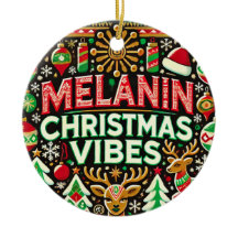 Ornamento de árbol de vibe para Navidades de Melan