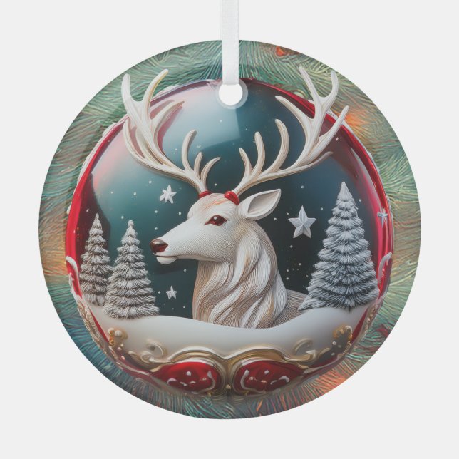 Ornamento de árbol feriado de Navidades festivos (Anverso)