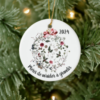 Ornamento de árbol francés de personalizable para 