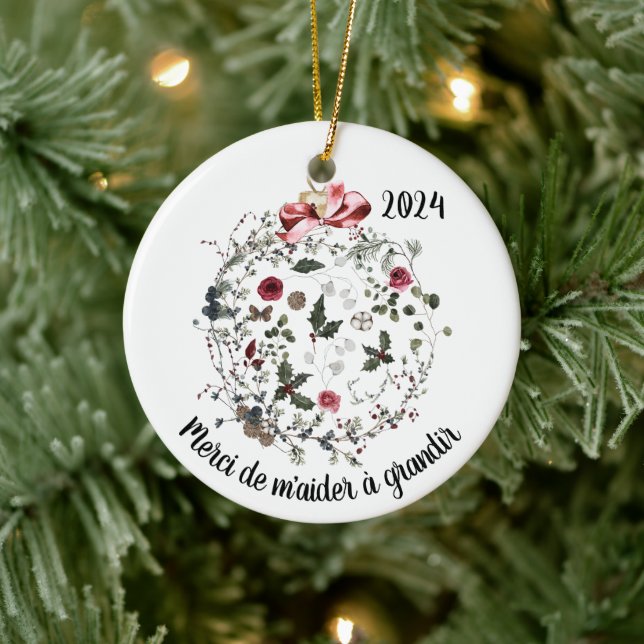 Ornamento de árbol francés de personalizable para  (Árbol)