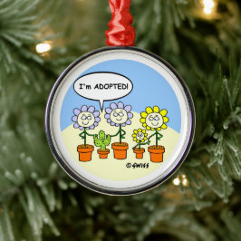 Ornamento de árbol navideño Personalizado adoptado