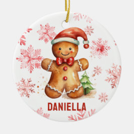 Ornamento de árbol personalizado Gingerbread