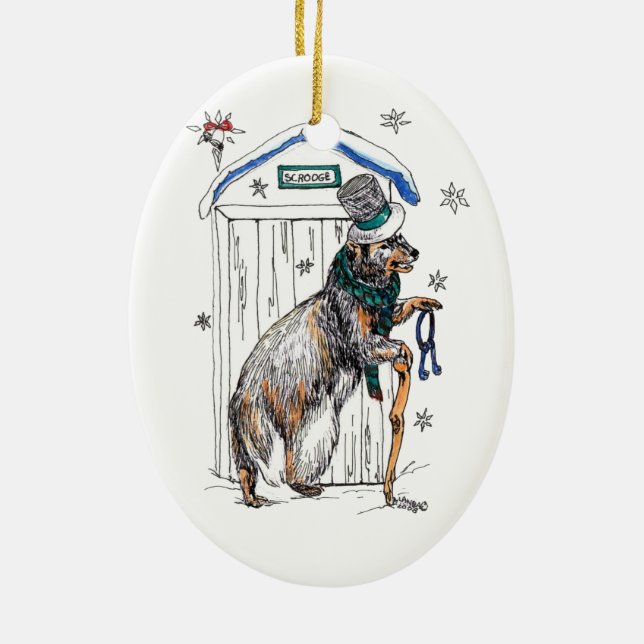 Ornamento de árbol silvestre para Navidades capric (Atrás)