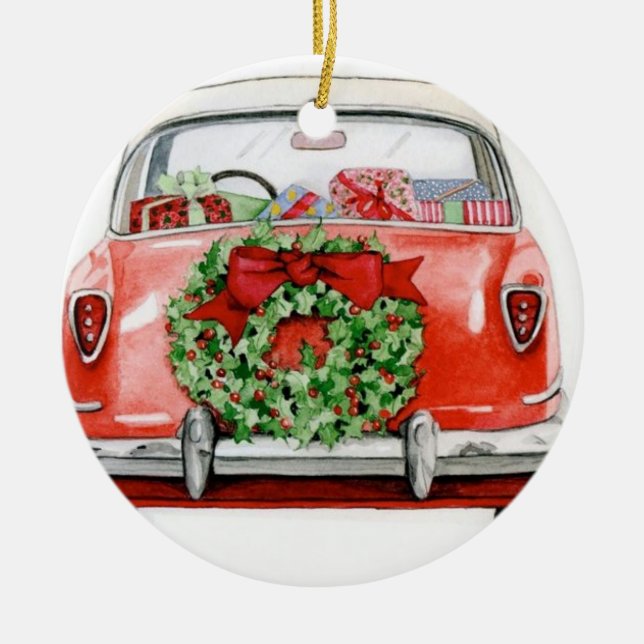ORNAMENTO DE ÁRBOLES DE COCHE DE navidades (Frente)