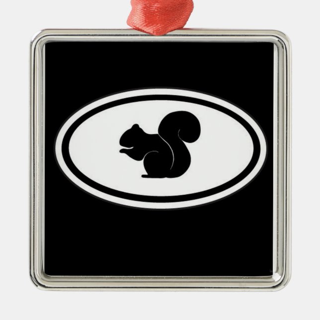 Ornamento de ardilla negra (Frente)