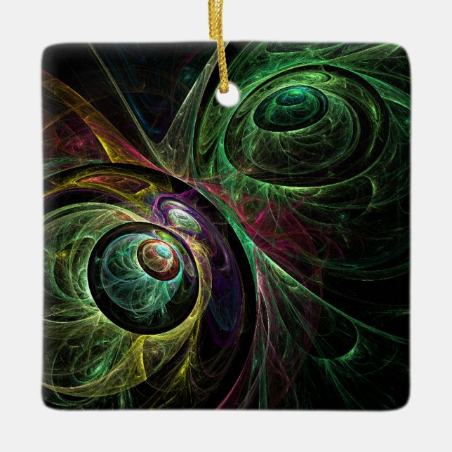 Ornamento de Art Square de Ojo a Ojo (Anverso)