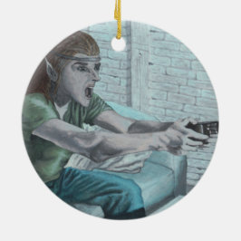 Ornamento de arte de fantasía del jugador de video