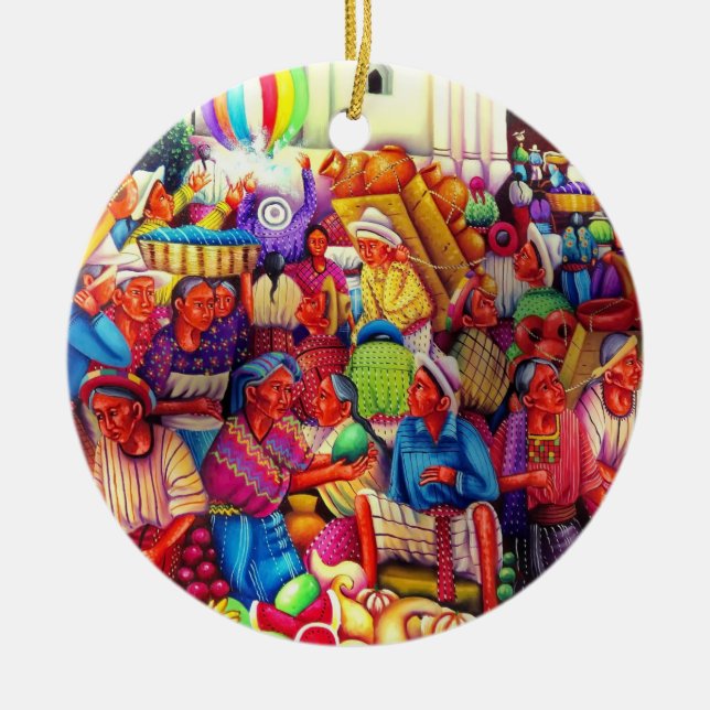 Ornamento de arte de Guatemala (Frente)