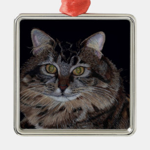 Ornamento de arte de Maine Coon Cat