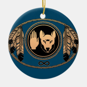Ornamento de arte de Metis Ornament First Nations 