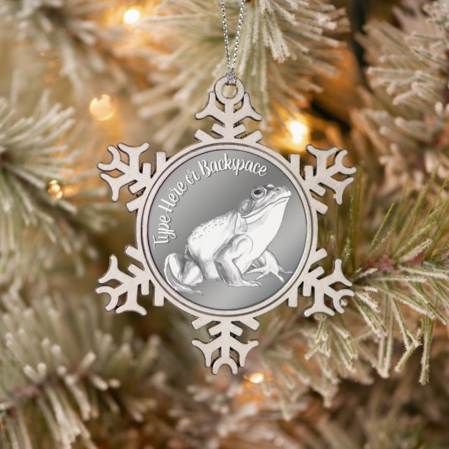 Ornamento de arte de rana toro Decoración personal (Árbol)