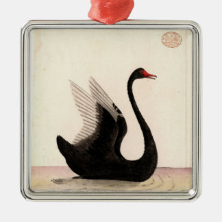 ORNAMENTO DE ARTE DE SWAN NEGRO