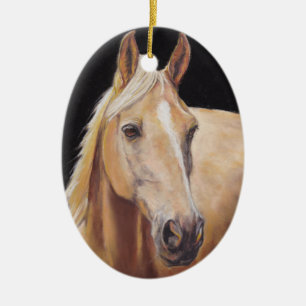 Ornamento de arte del caballo de Palomino