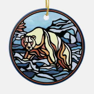 Ornamento de arte del oso Decoración personalizada