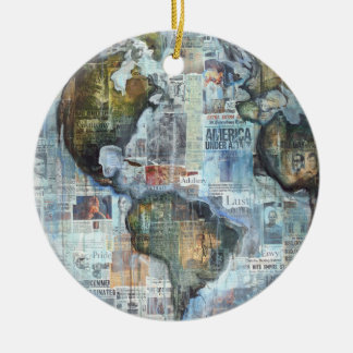 Ornamento De Arte "Esperanza Por La Humanidad"