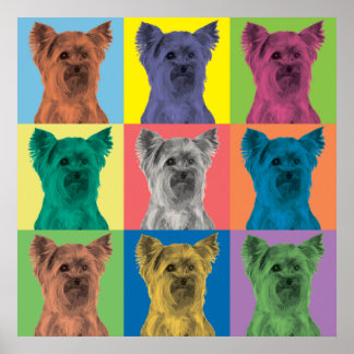 Ornamento de arte pop de Yorkshire Terrier