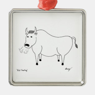 Ornamento de arte popular de toros