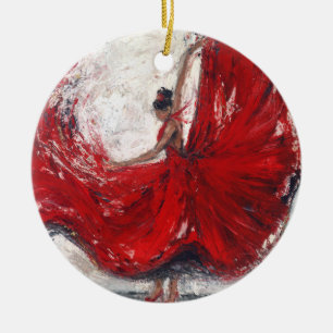 Ornamento de arte "She Twirls"