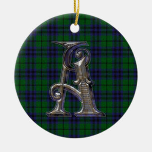 Ornamento de Austin Plaid Monograma