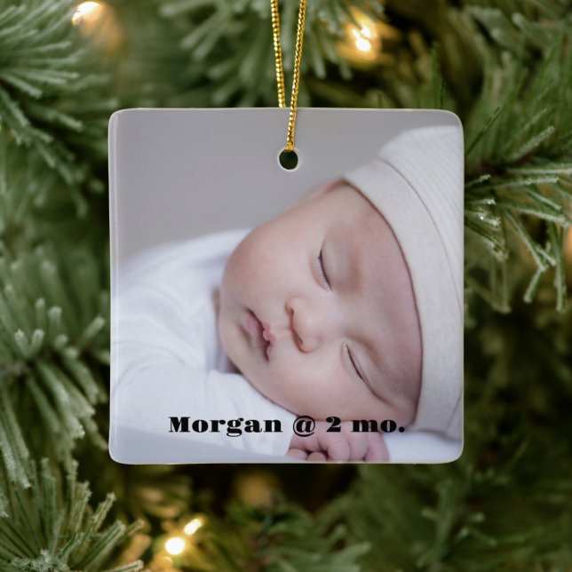 Ornamento de Baby Photo Keepsake (Árbol)