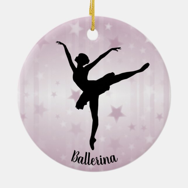 Ornamento de bailarina de ballet Ballerina (Atrás)