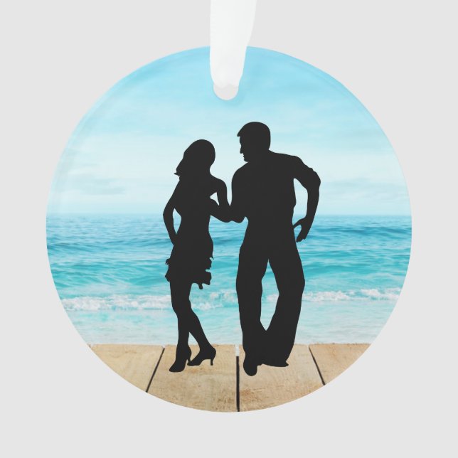 Ornamento de baile - Baile de Shag de playa (Anverso)